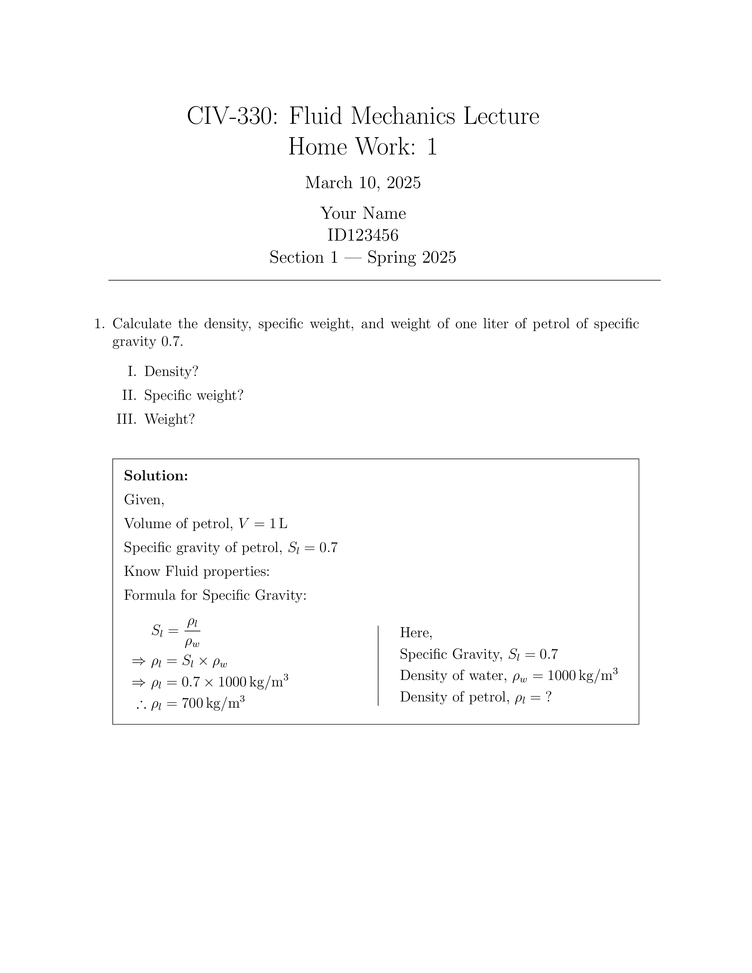 LaTeX Math-Engg Problems HW
